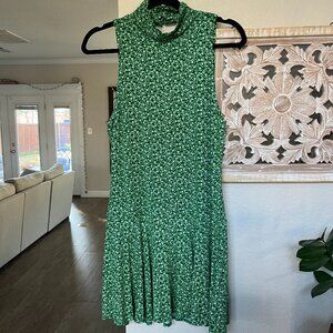 NWT Free People mini green halter neck dress Size Medium